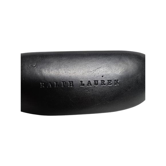 Designer Eyeglass Case RALPH LAUREN Hard Shell Lined Black Sunglass Holder - Picture 5 of 5